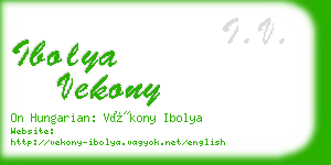 ibolya vekony business card